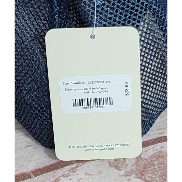 Union Green UG Navy/Navy Mesh Back Adjustable Snapback Hat - Join the Union! - Picture 9 of 16